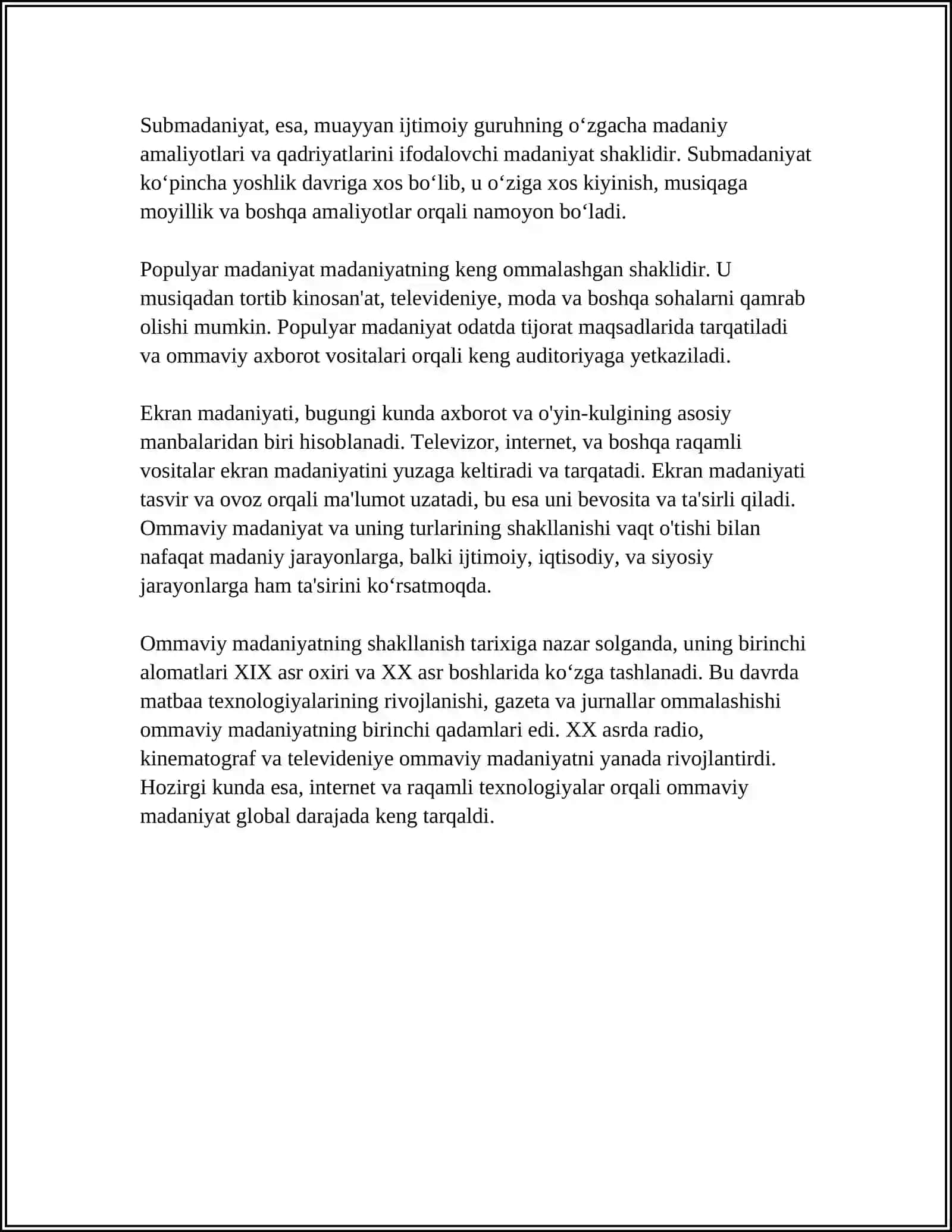 OMMAVIY MADANIYATNING SHAKLLANISH TARIXI VA UNING TURLARI 4