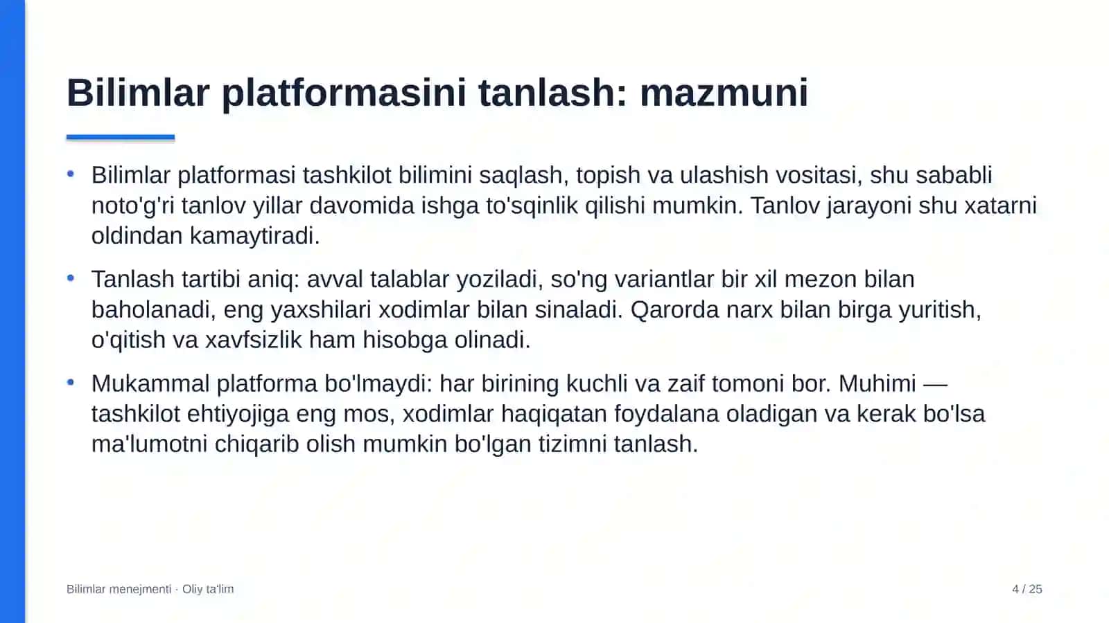 akusherlik va ginekologiyada bilimlar menejmenti uchun axborot platformasini tanlash 9277 4