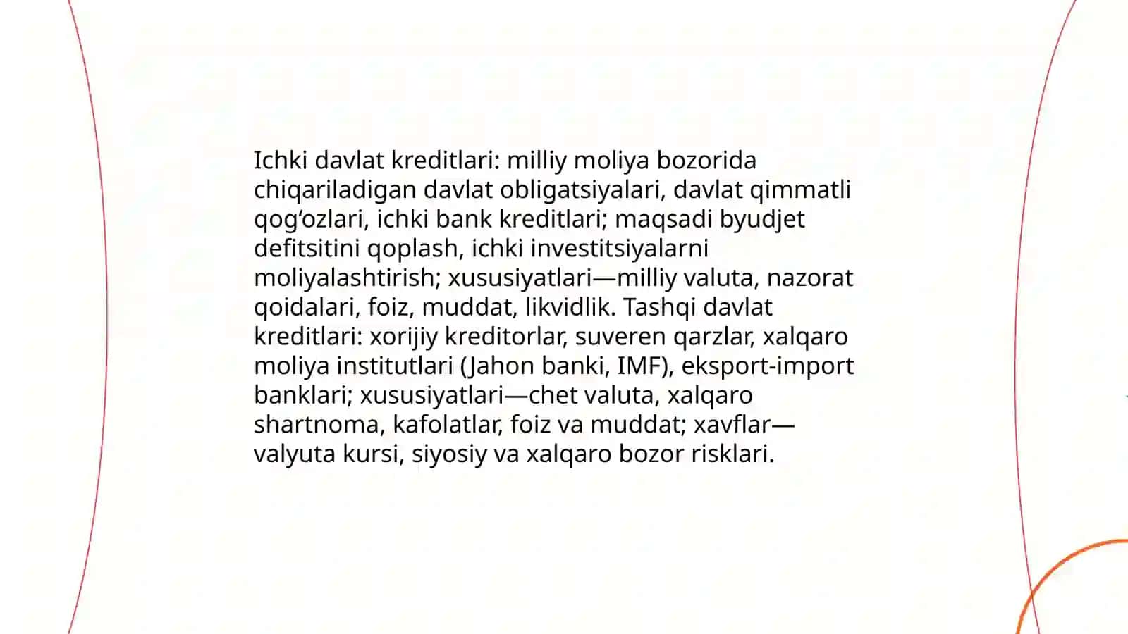 Davlat krediti klassifikatsiyasi 4
