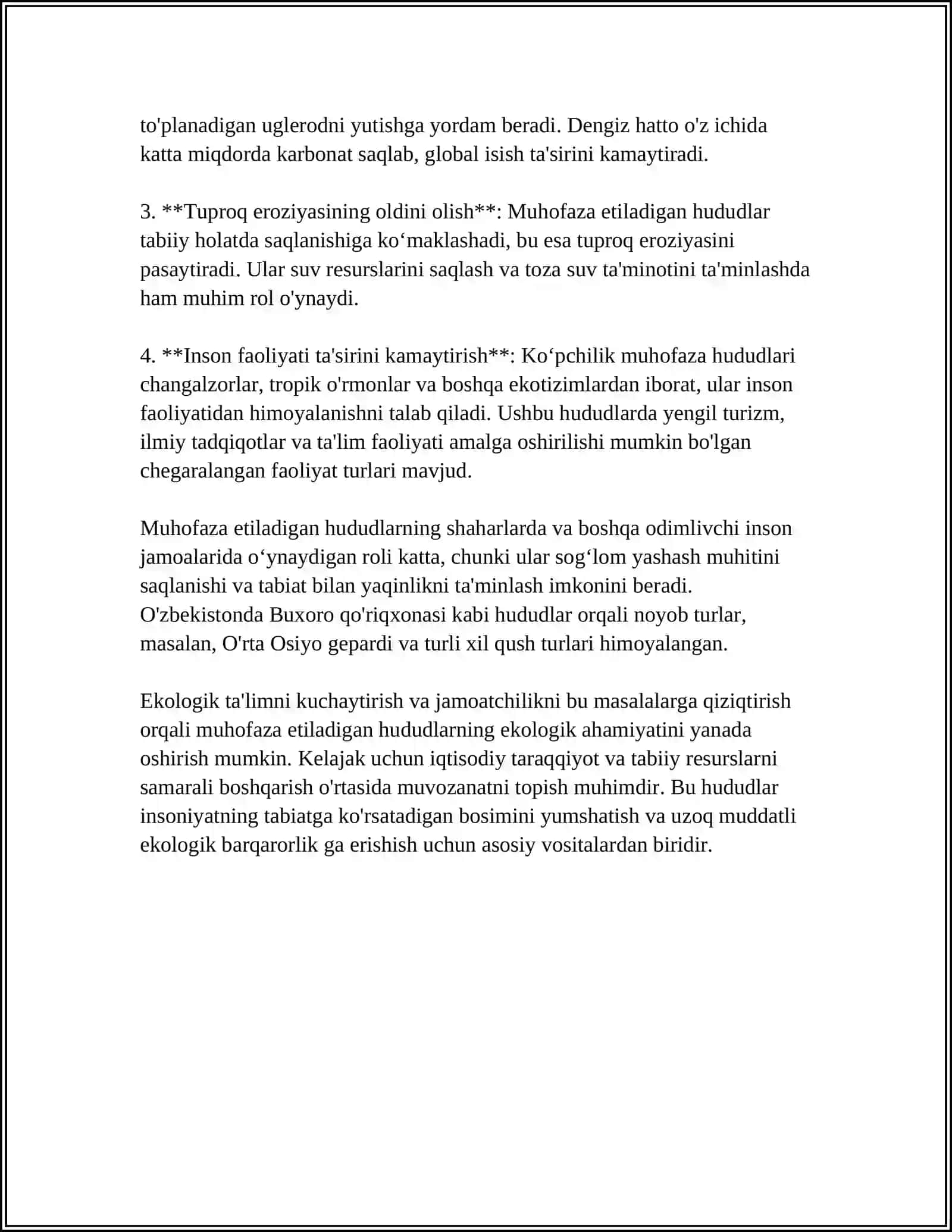 MUHOFAZA ETILADIGAN TABIIY HUDUDLARNING SOĞLOMLASHTIRISH AHAMIYATI 4