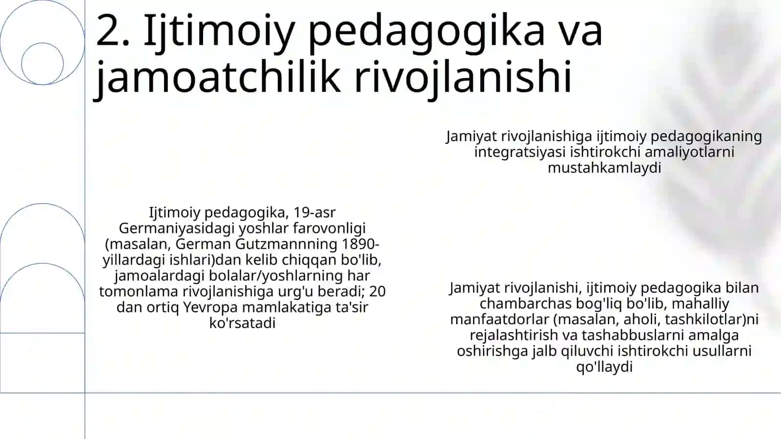 Ishtimoiy pedagokika fanining joriy etilishi 4