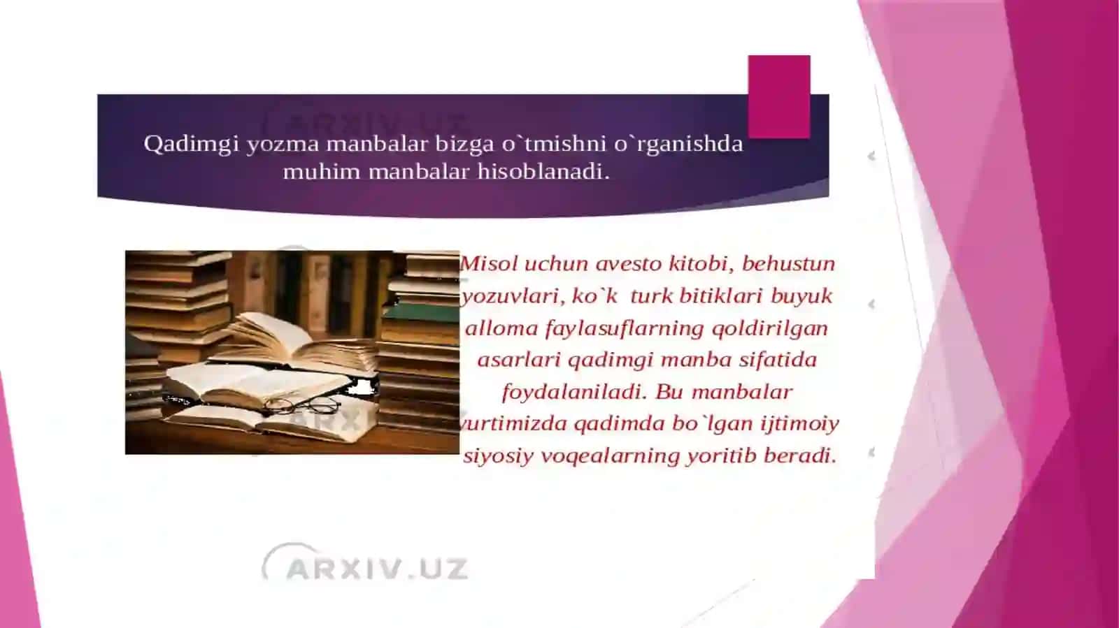 Eng qadimgi yozma adabiy yodgorlik 4