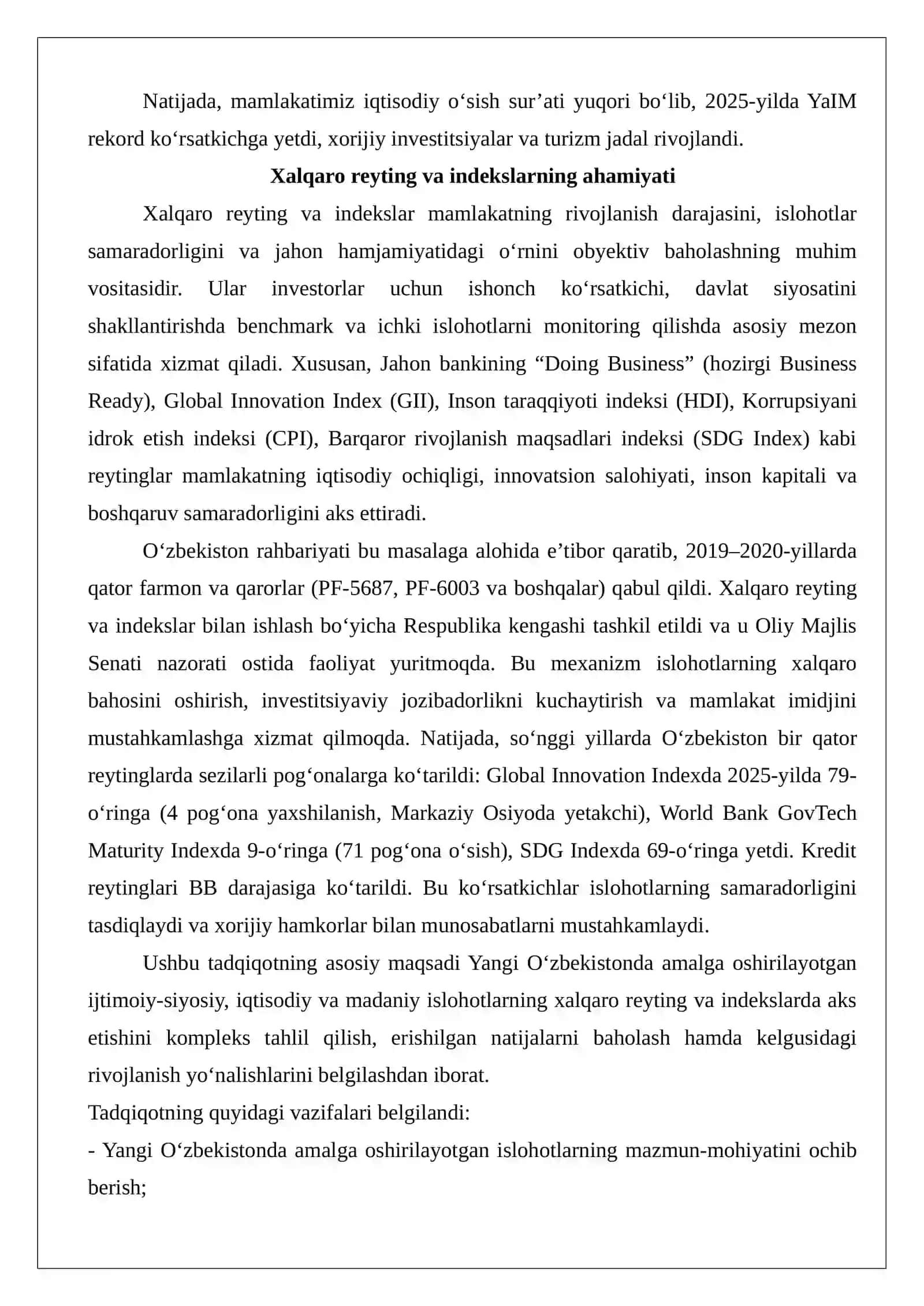 Yangi O‘zbekiston ijtimoiy-siyosiy, iqtisodiy va madaniy hayotidagi o‘zgarishlar 4