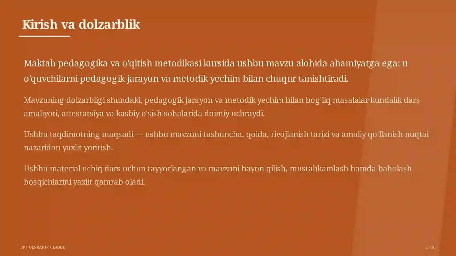 O'qituvchilarning Milliy sertifikatiga tayyorgarlik 4