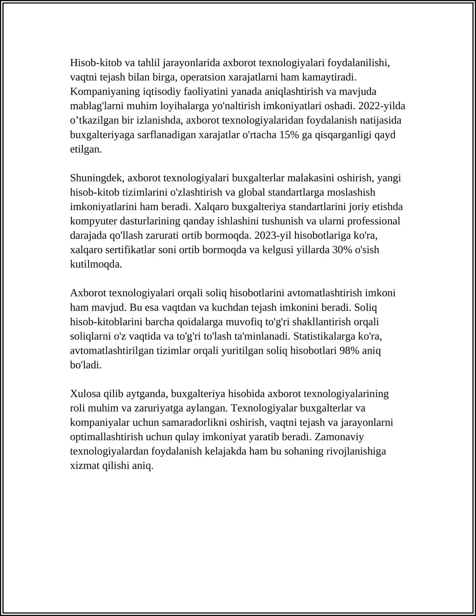 BUXGALTERIYA HISOBINI AXBOROT TEXNOLOGIYALARI ORQALI YURITISH 4