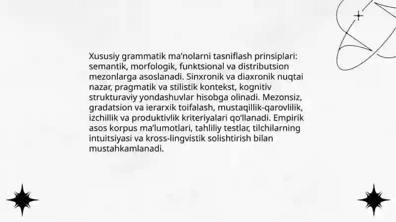 Oʻzbek tilshunosligida umumiy va xususiy grammatik ma’no tavsifi 4