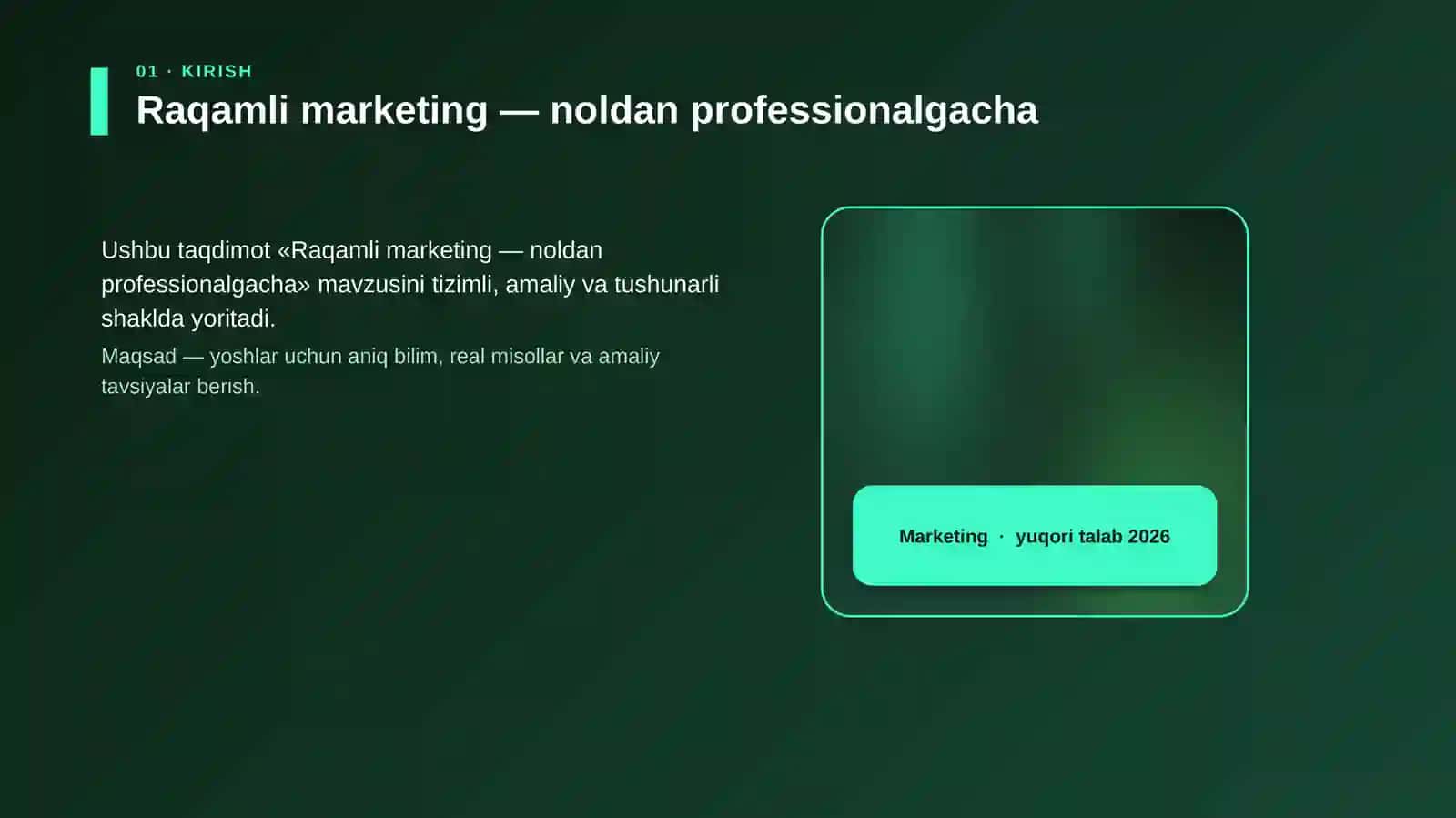 Raqamli marketing — noldan professionalgacha 4