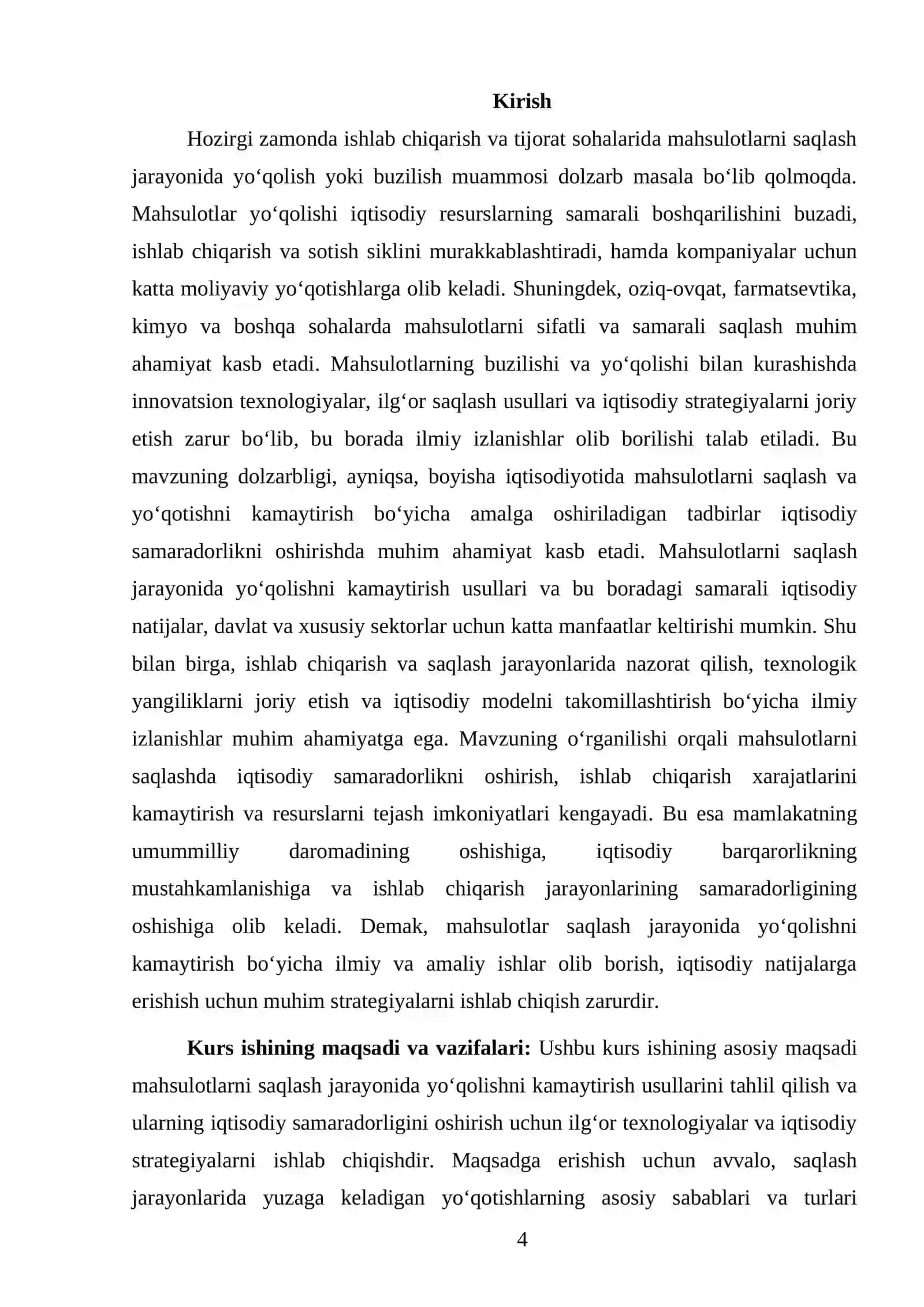 SAQLASH JARAYONIDA MAHSULOTLAR YO‘QOLISHINI KAMAYTIRISH USULLARI 4