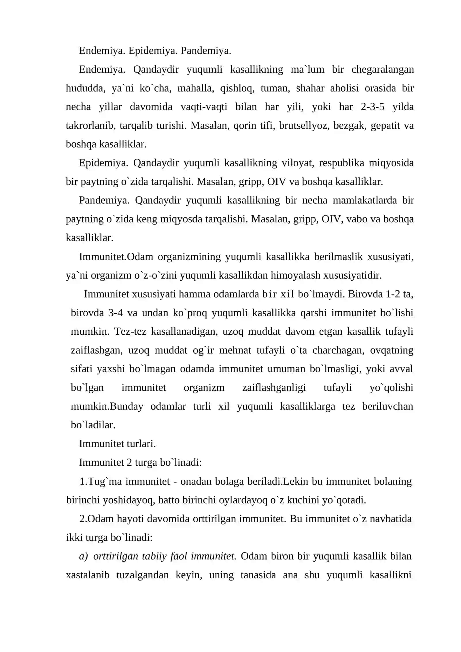 Yuqumli kasalliklar va havfsiz immunizasiya haqida tushuncha 4