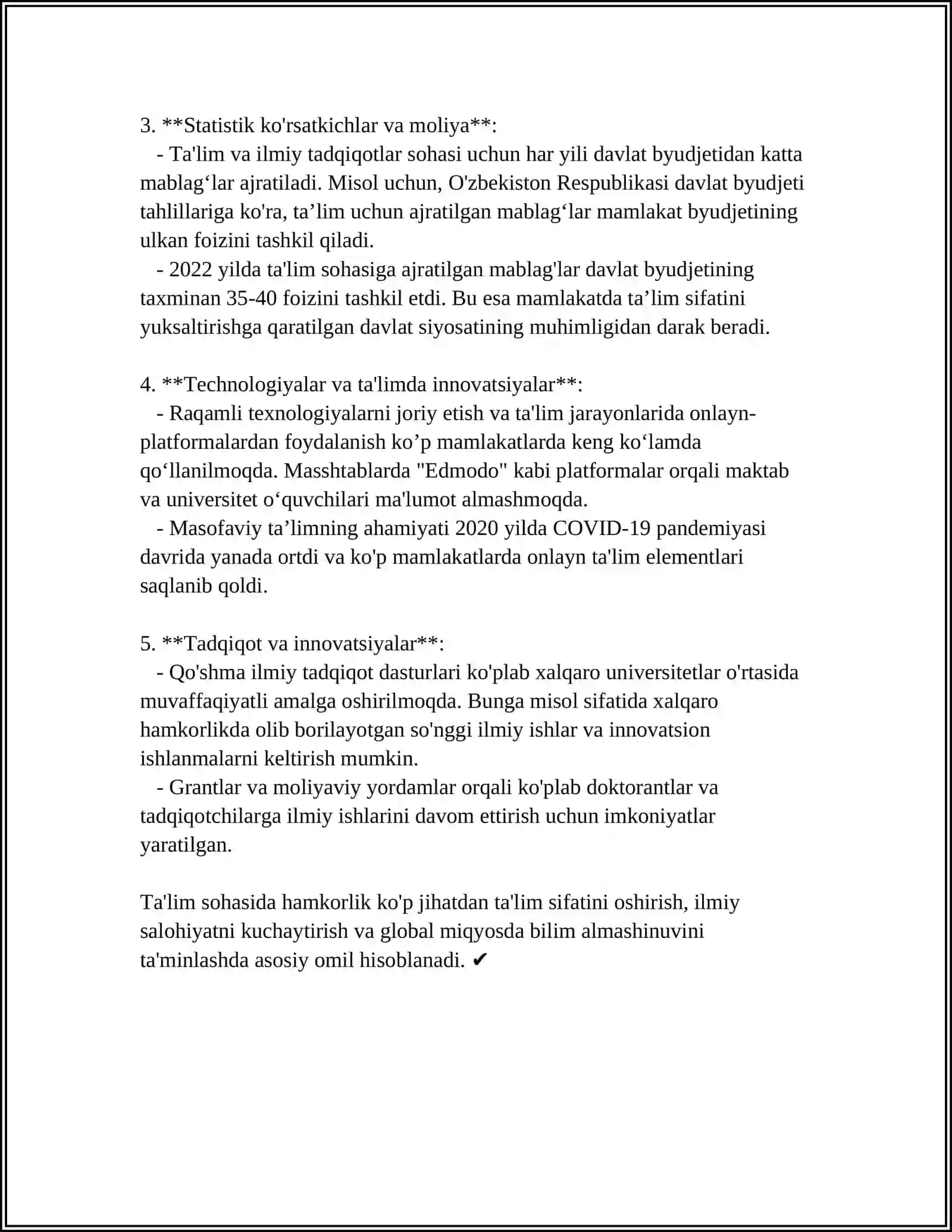 O’ZBEKISTON VA UNICEF ALOQALARI 4