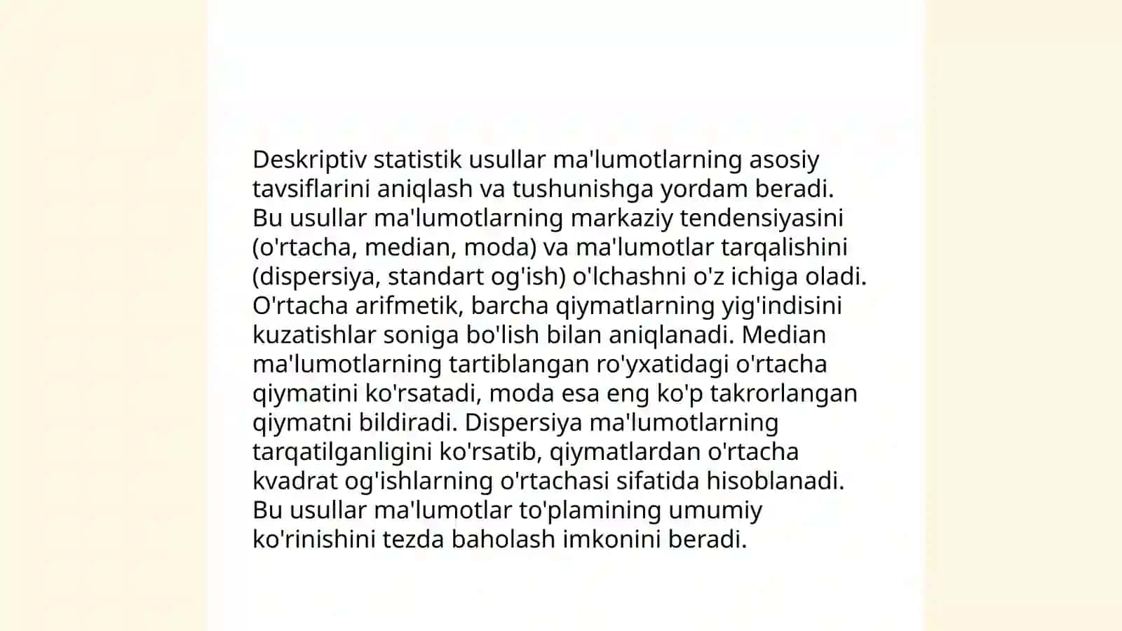 Statistik Tahlil 4