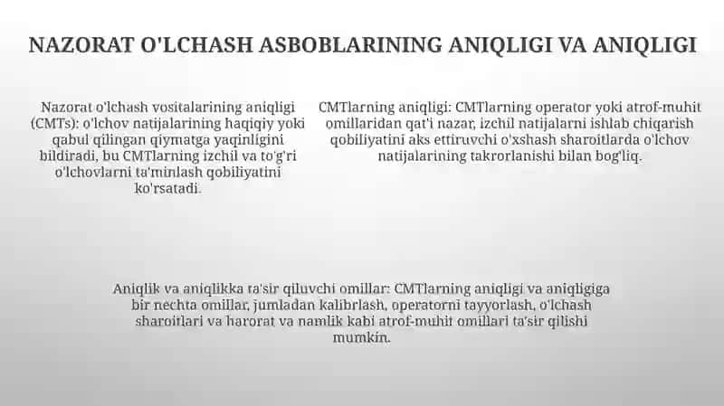 Nazorat OʻLchash Vositalari 4