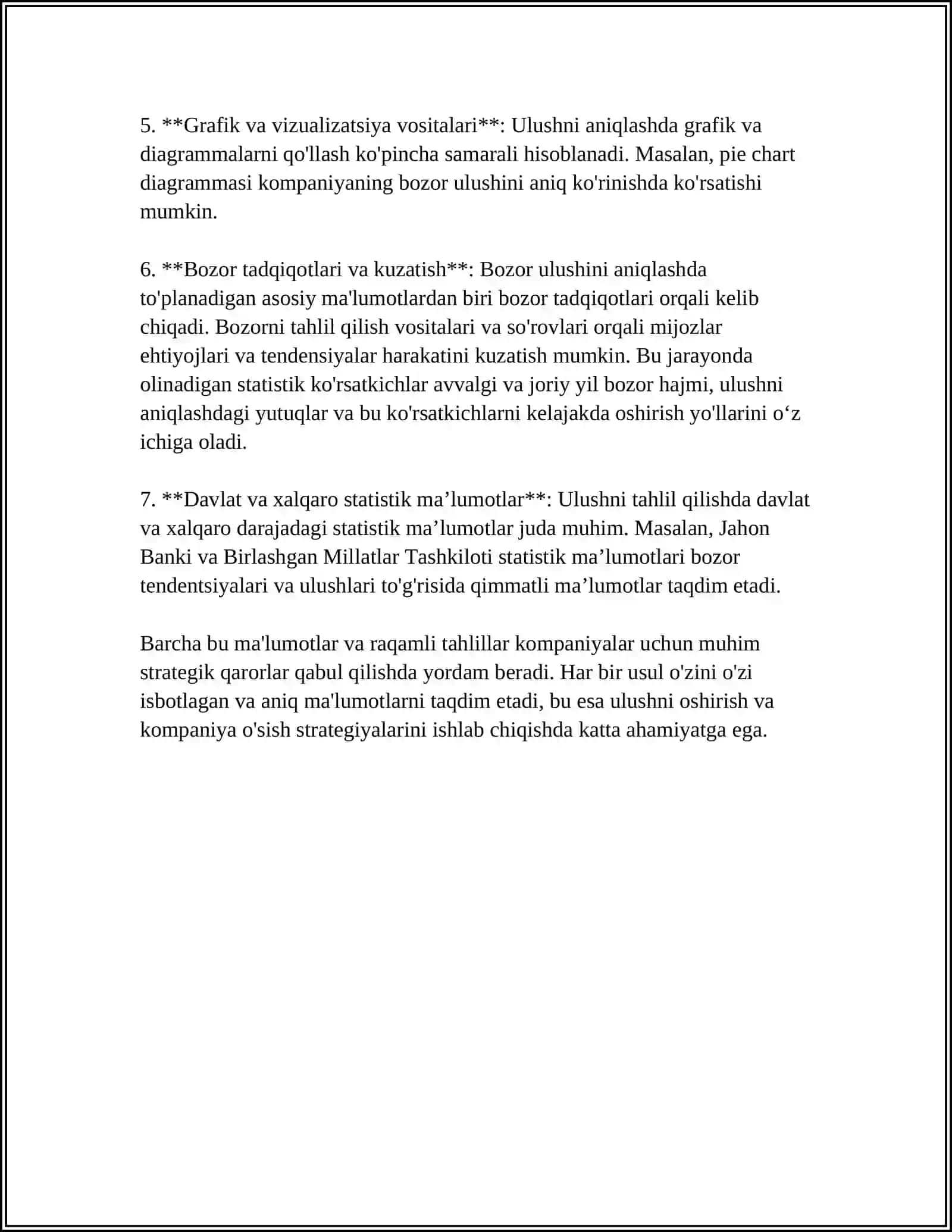 Ulushni aniqlash usullari 4