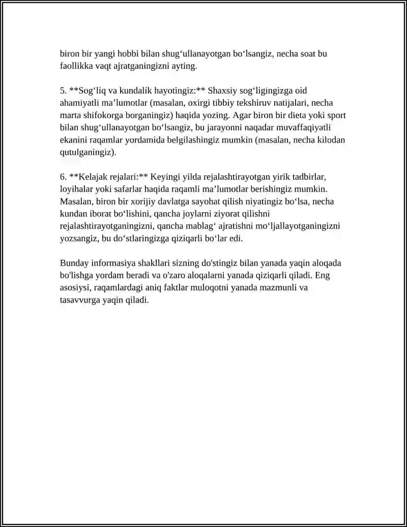 INFORMAL LETTER 4