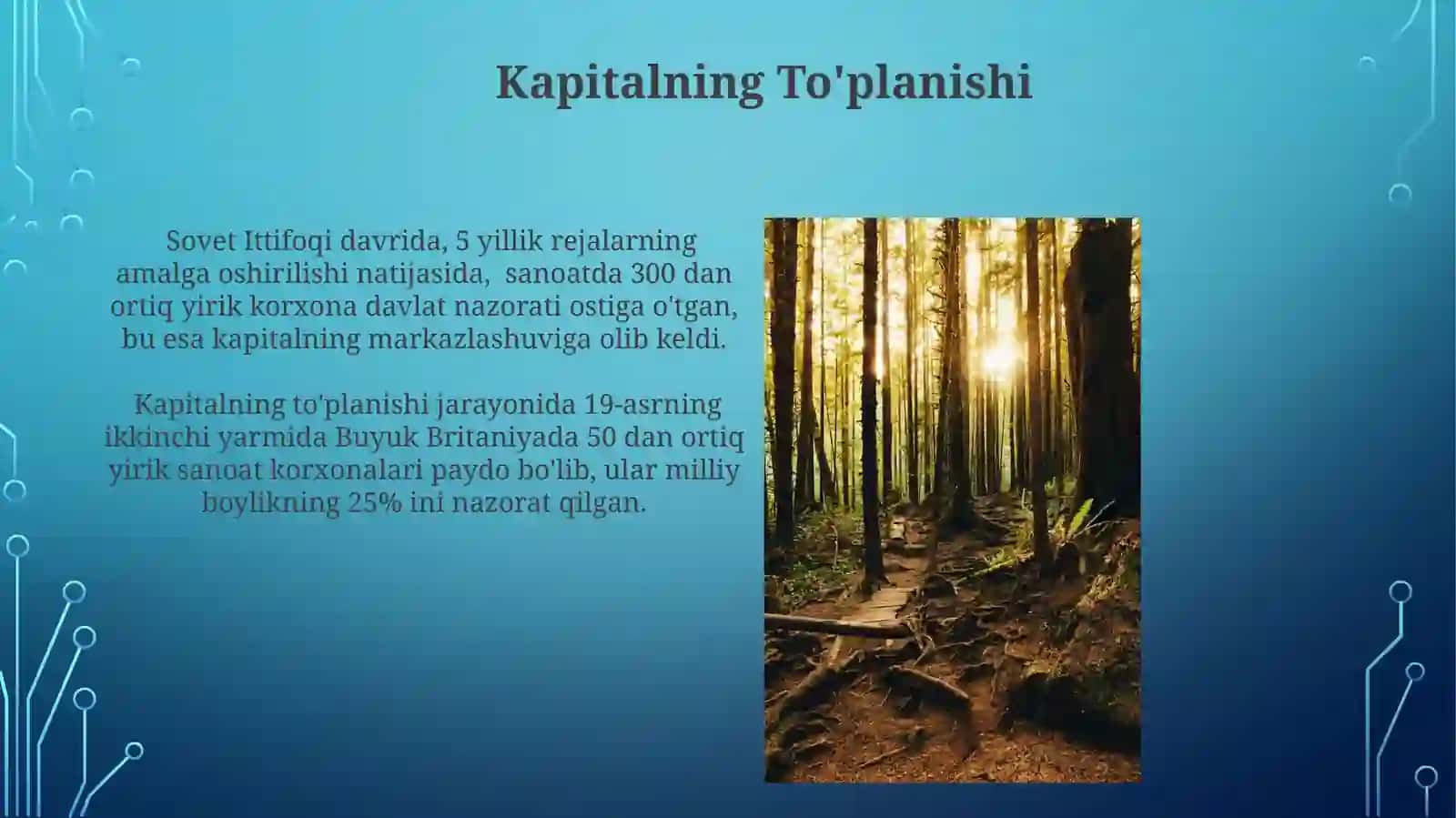Kapitalning toʻplanishi va markazlanishi 4