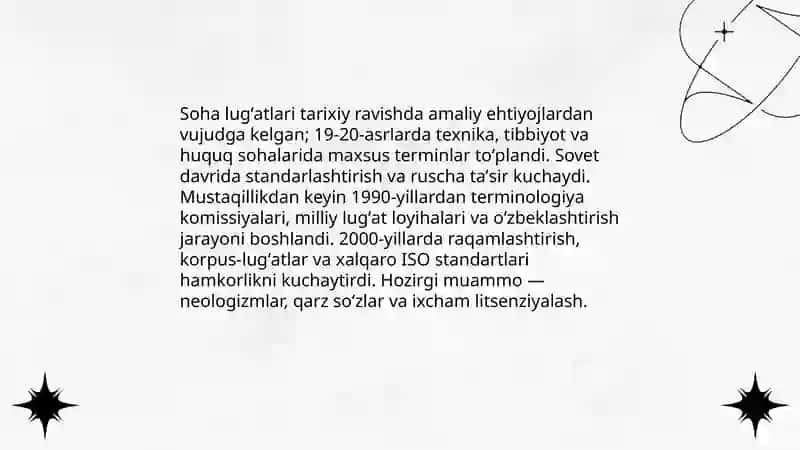 Soha lug'atlari 4