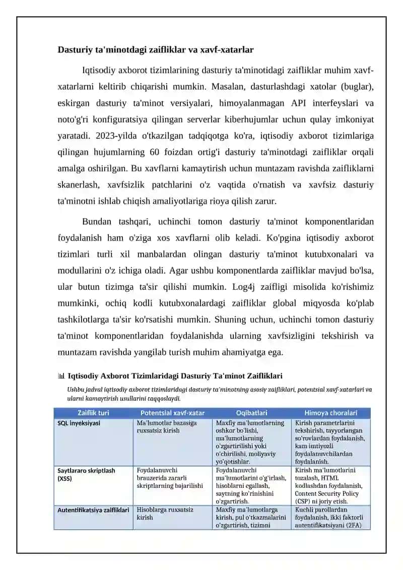 Iqtisodiy axborot tizimlarida axborot xavfsizligi masalalari 4