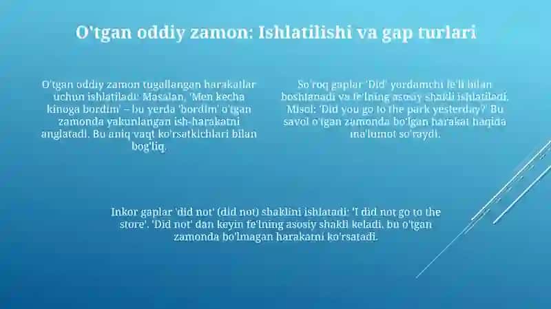 Past simple 4