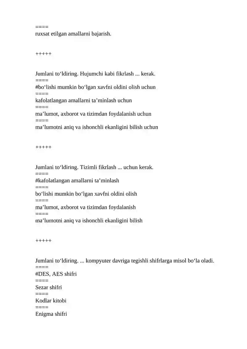 Kriptografik shifrlash algoritmlari 4