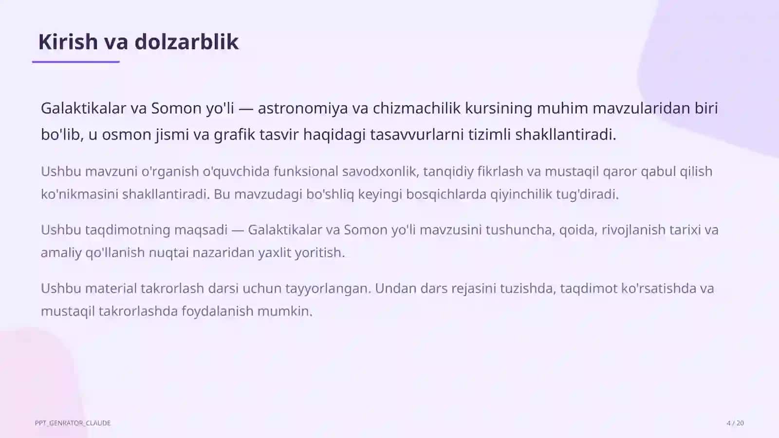 Galaktikalar va Somon yo'li (11-sinf) 4