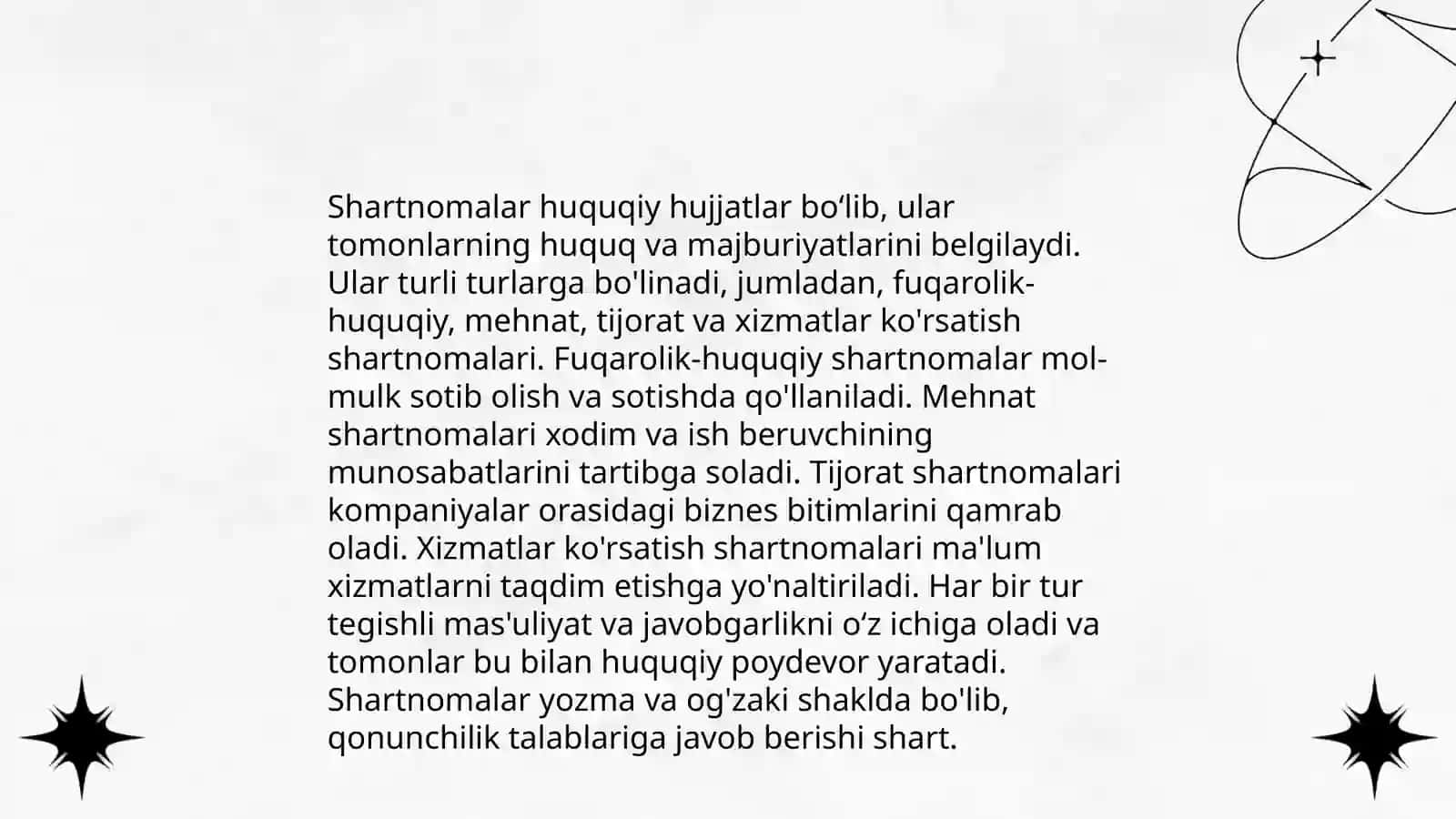 Shartnomalarga oid umumiy qoidalar 4