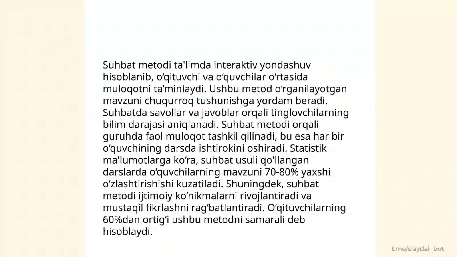 Ma'ruza metodi 4