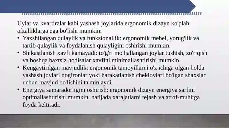 Insonning yashash joylari va ish faoliyatidagi mavjud bo'lgan salbiy oqibatlarni kamaytirish tashkiliy rejalar 4