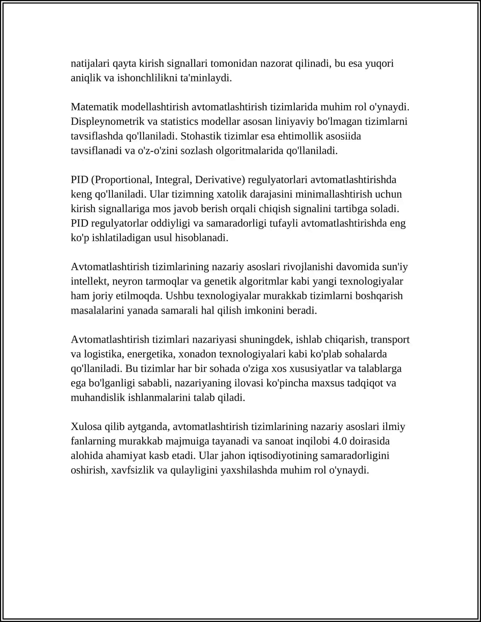 AVTOMATLASHTIRISH TIZIMLARNING BOSHQARISH SIGNALIZATSIYA XIMOYALASH TIZIMLARI 4
