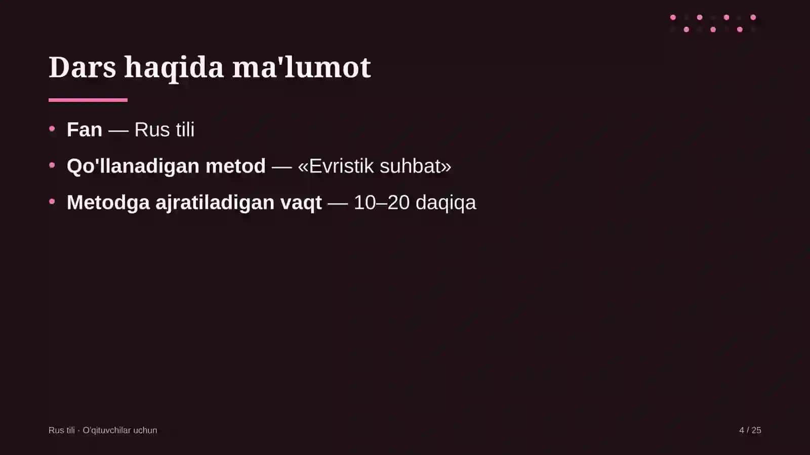 rus tili darslarida evristik suhbat metodidan foydalanish 6431 4