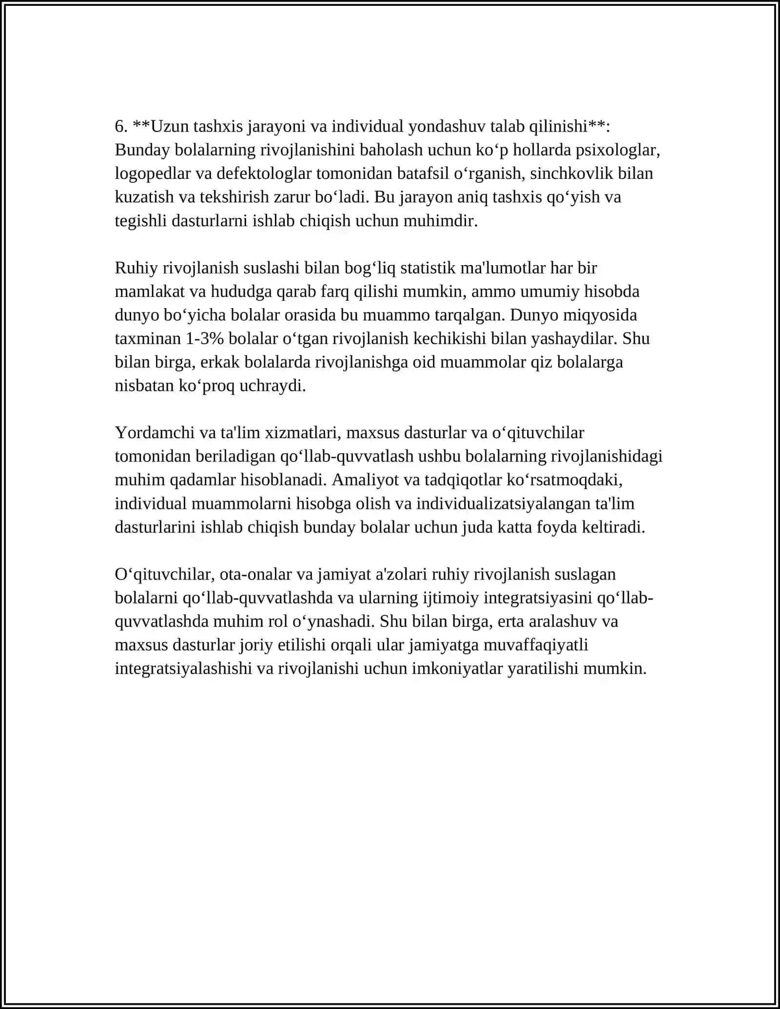 Ruhiy rivojlanishni suslashgan bolalar 4