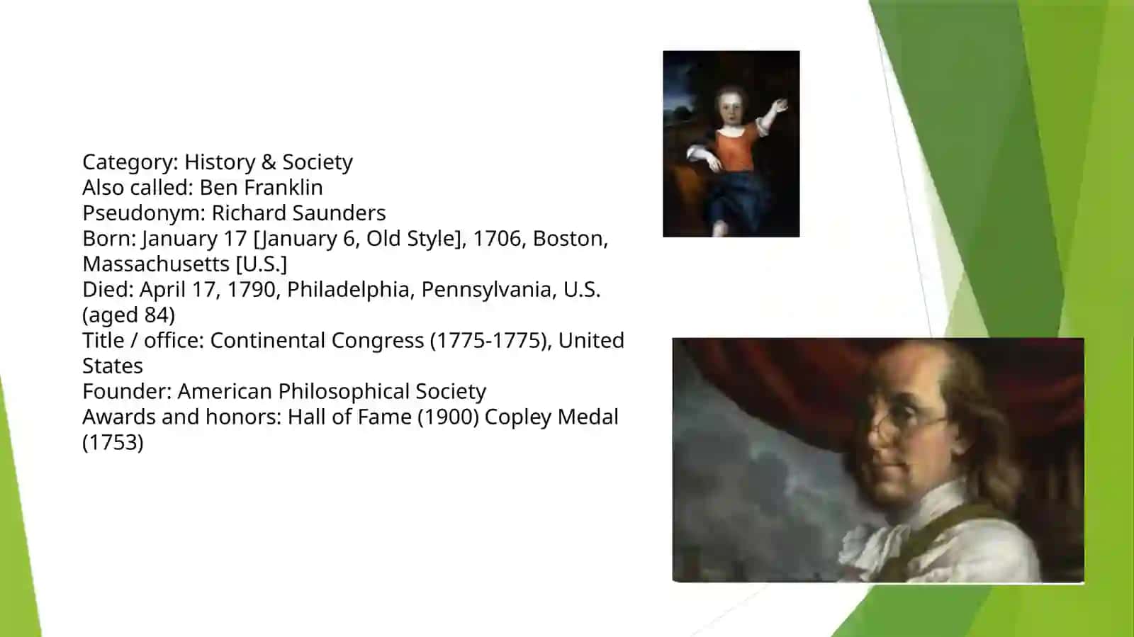 Benjamin Franklin 4