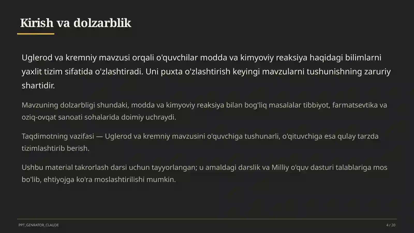 Uglerod va kremniy (9-sinf) 4