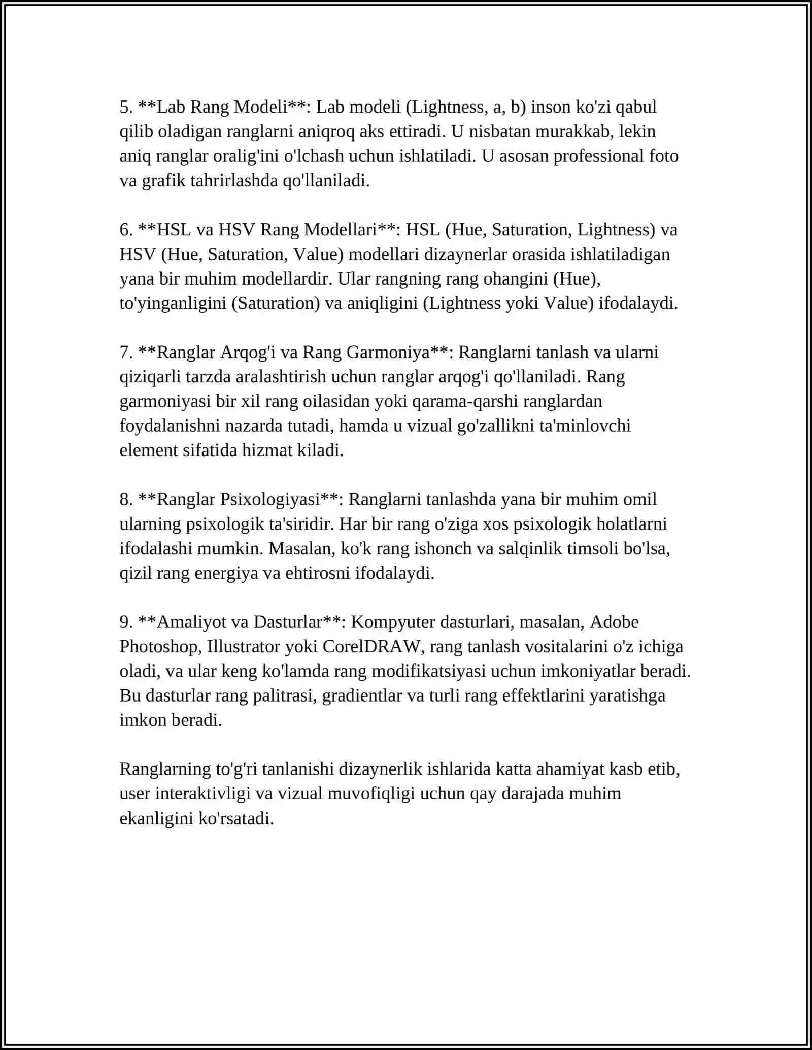 RANGLARNI KOMPYUTERDA ISHLAB CHIQARISH 4