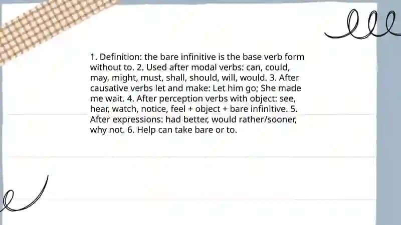 Verb+infinitive 4