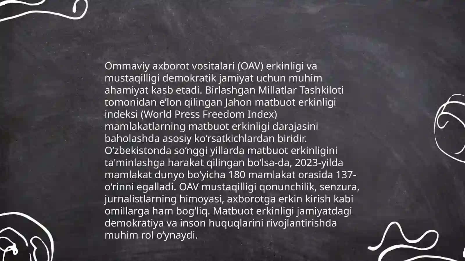 Ommaviy axborot vositalarining huquqiy maqomi 4