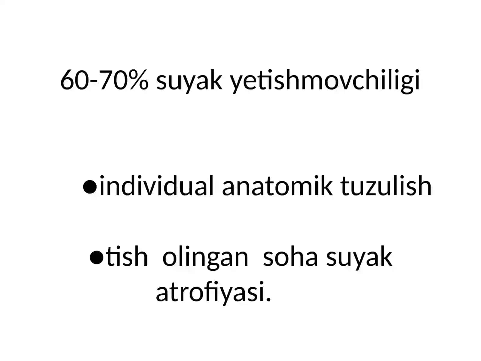 SINUSLIFTING,TURLARI, KO’RSATMA VA QARSHI KO’RSATMALAR 4