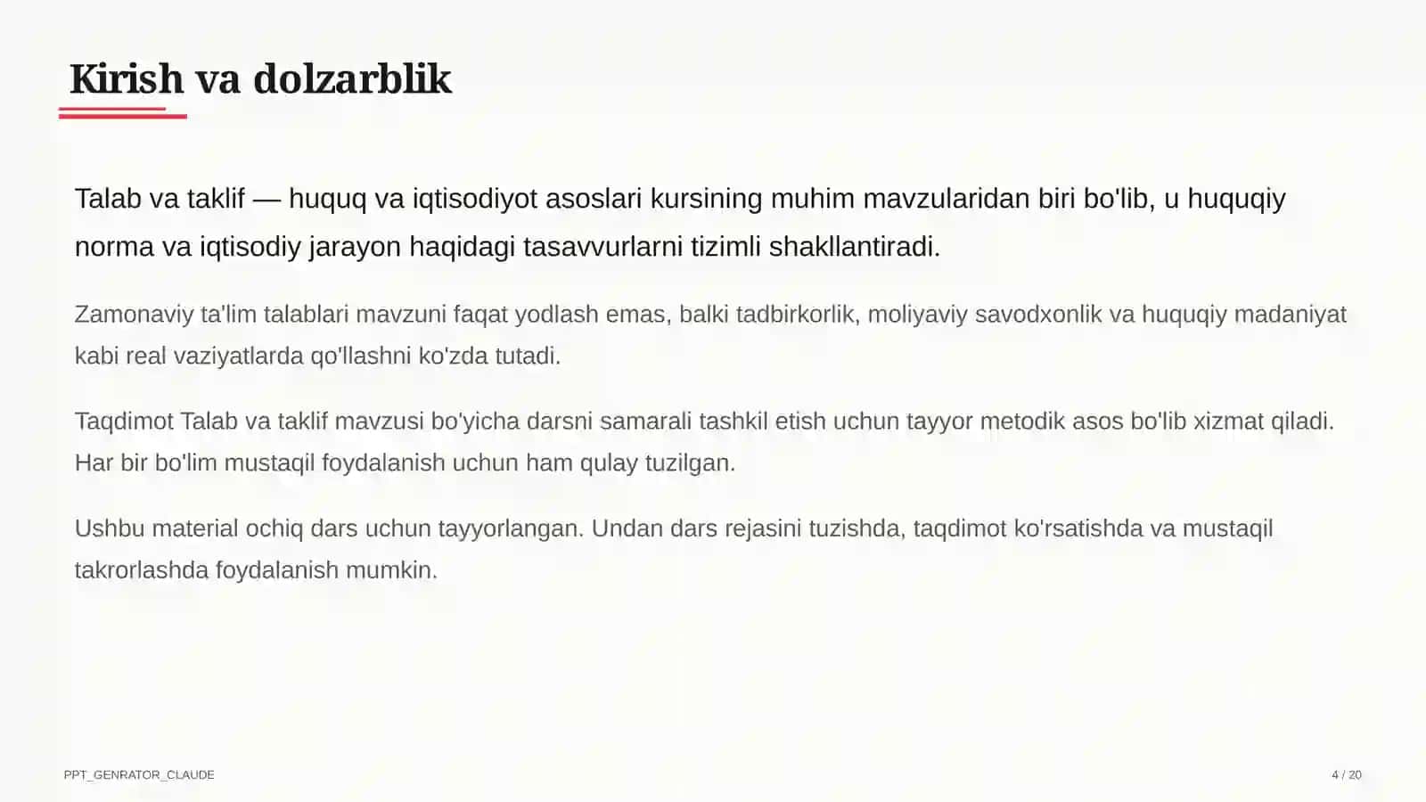 Talab va taklif (9-sinf) 4