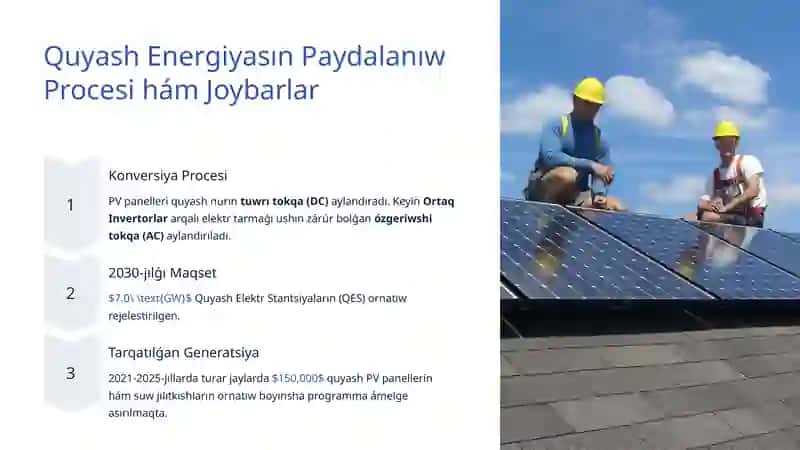 Samal hám Quyash Energiyası Zaxiraları 4