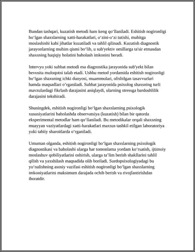 SURDOPSIXOLOGIYA FANINING VAZIFALARI 4