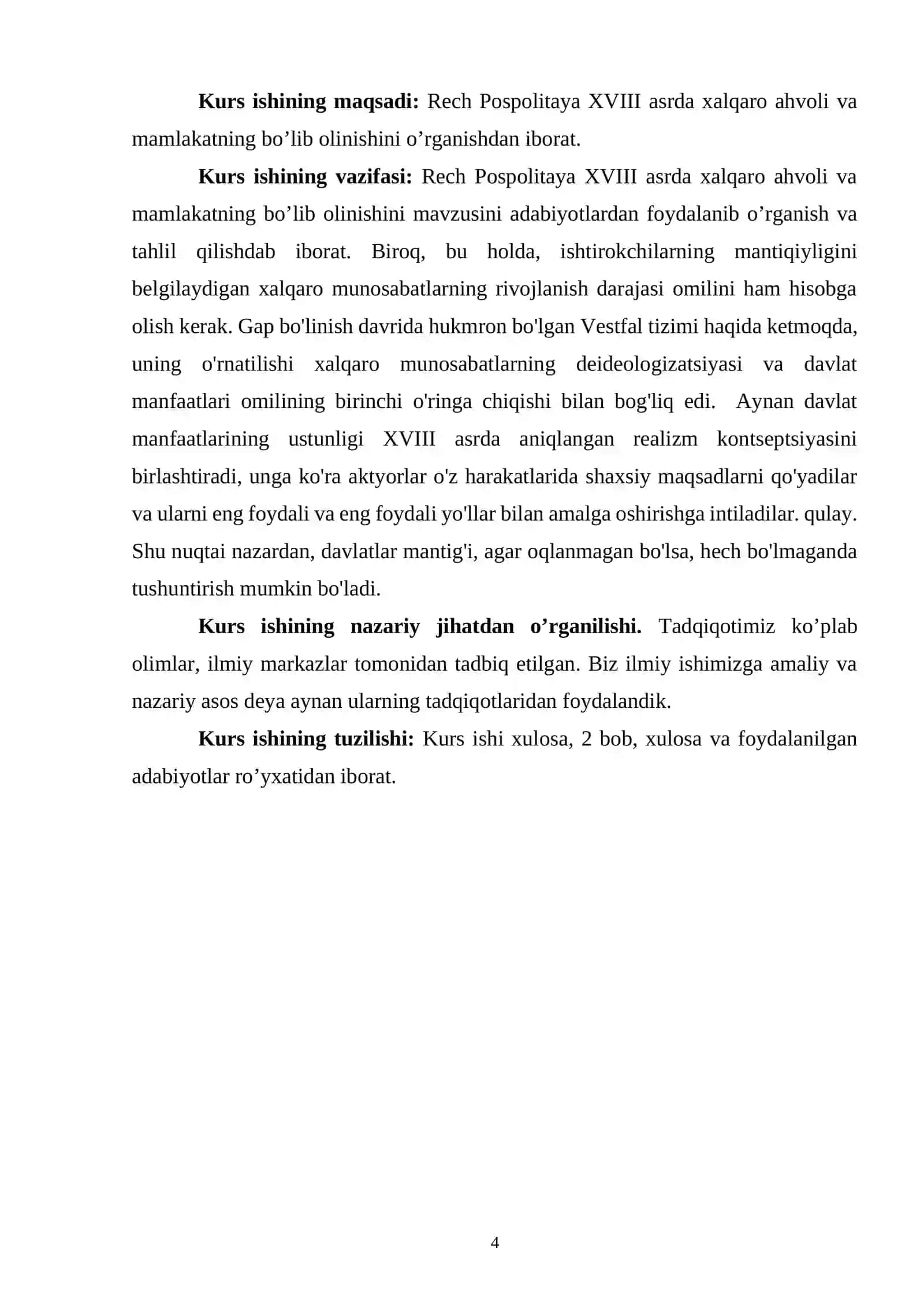 Rech Pospolitaya XVIII asrda: xalqaro ahvoli va mamlakatning bo‘lib olinishi 4
