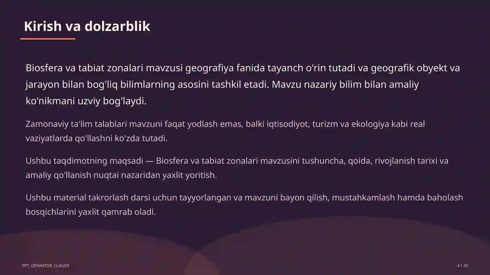 Biosfera va tabiat zonalari (6-sinf) 4