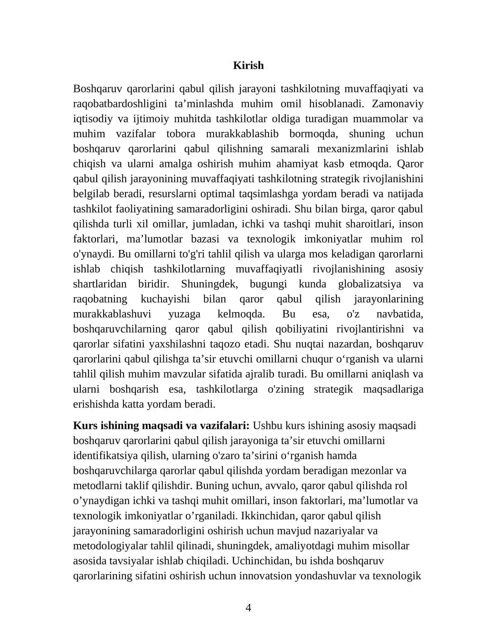 Boshqaruv qarorlarini qabul qilishga ta'sir etuvchi omillar 4