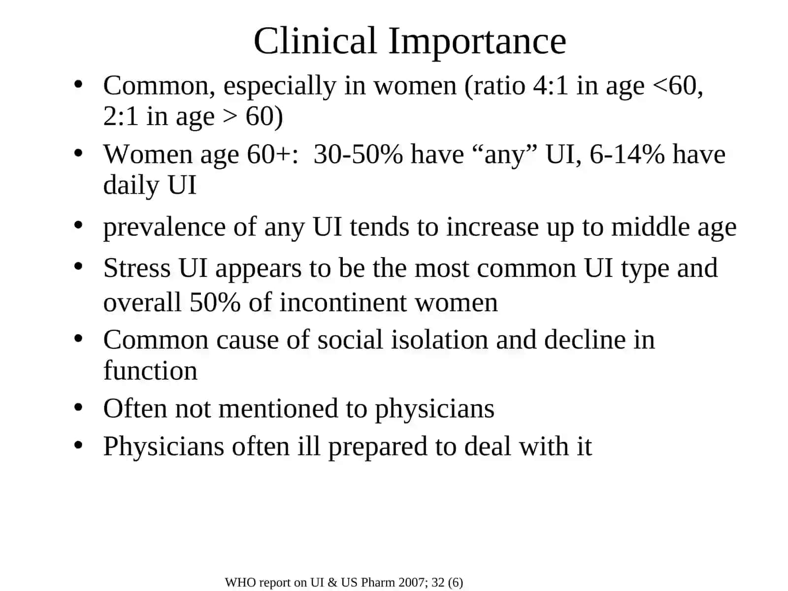 Urinary Incontinence 4