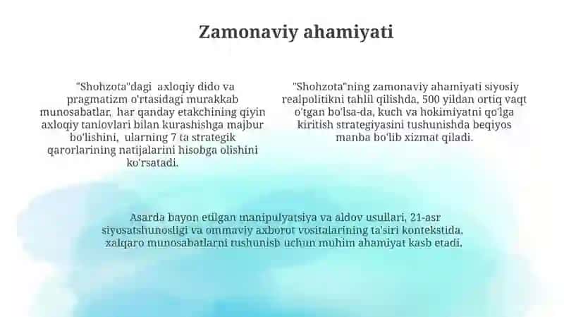 Makiavellining "Xukmdor"asari 4