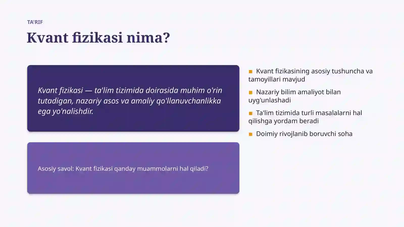 Kvant fizikasi 4