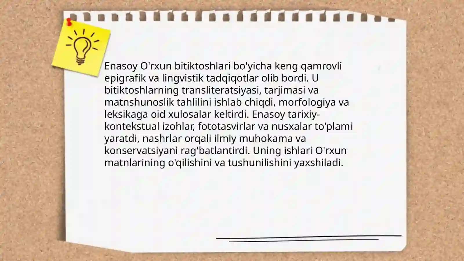 O'rxun Enasoy yozuvi bitiktoshlari haqida 4