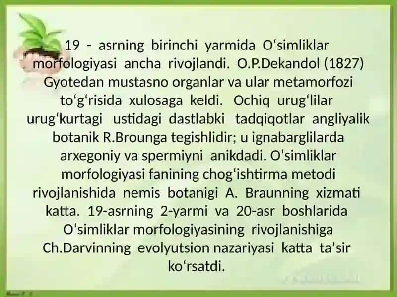 Rahmonqulova Rayhonaning Botanikaning tadqiqot usullari fanida tayyorlagan taqdimoti 4