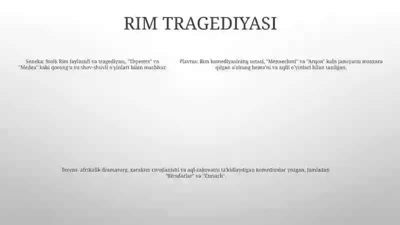 Drammatik Tur Va Uning Janrlari 4