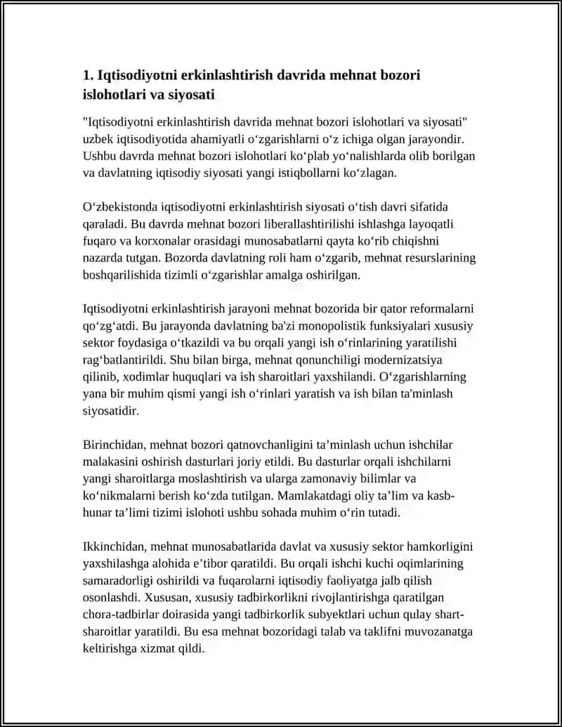 IQTISODIYOTNI ERKINLASHTIRISH SHAROITIDA MEHNAT RESURSLARINI BOSHQARISHNING ZAMONAVIY YO’NALISHLARI 4