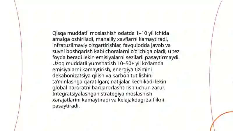 Iqlim oʻzgarishiga moslashish va yumshatish strategiyalari 4